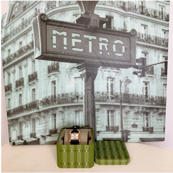 FOSSIL ES5266 Harwell Three-Hand Navy LiteHide Leather Watch - Picture 2 of 5